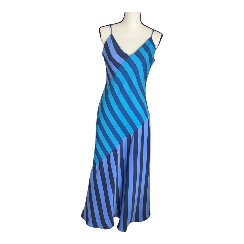 KEEP Collective Blue Striped Maxi Dress